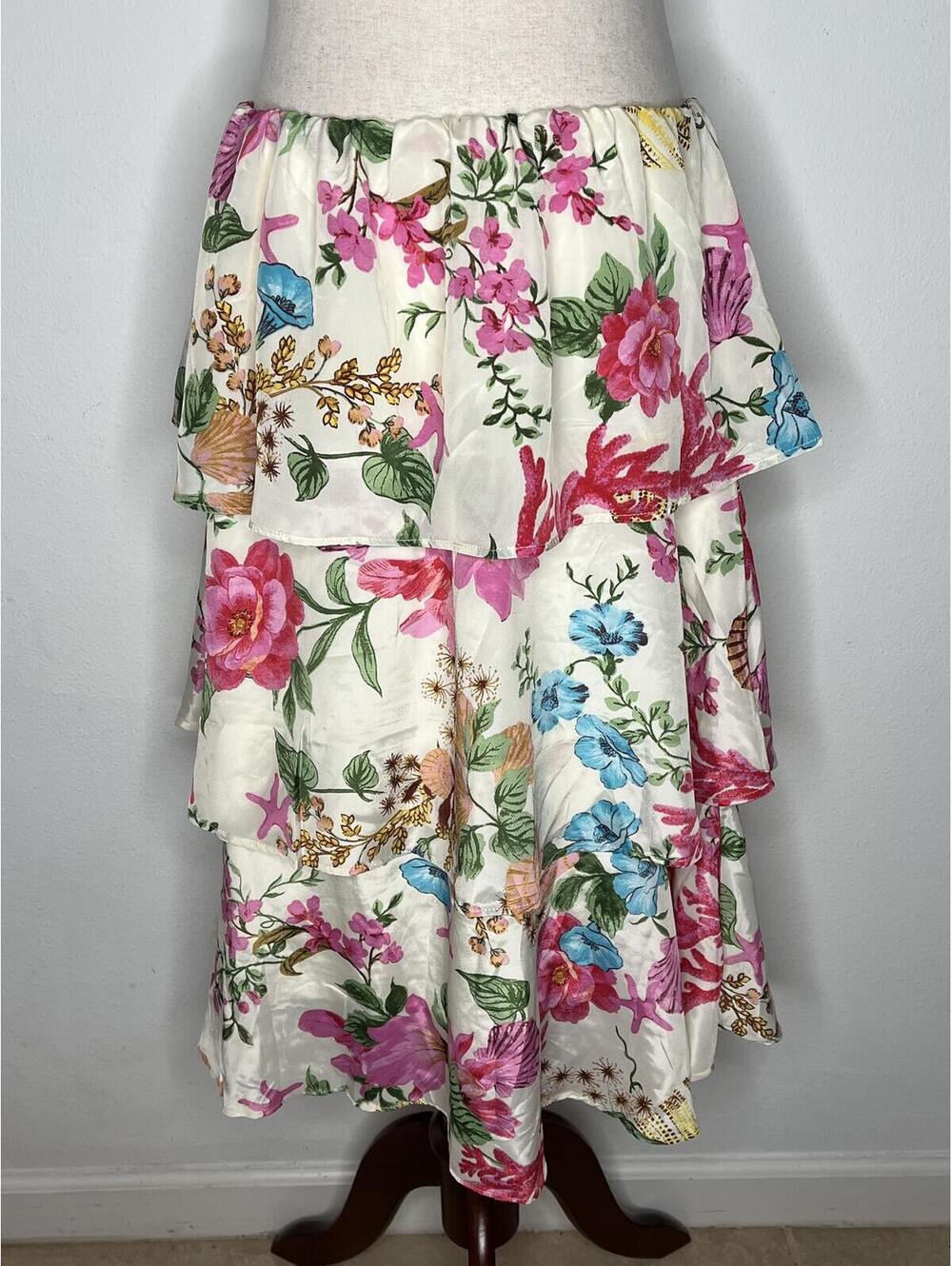 NWT True Destinations Women's Tropical Skirt Size Large